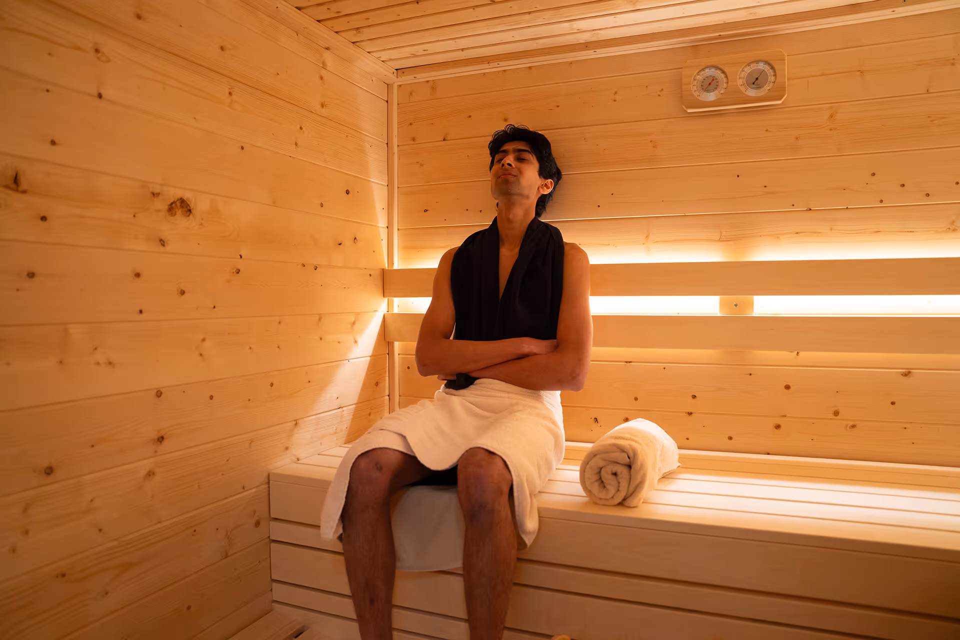 De sauna in de club